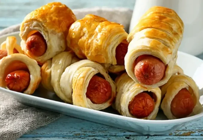 Spiral Sausage Puff Pastry