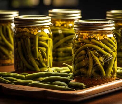 Homemade Pickled Green Beans